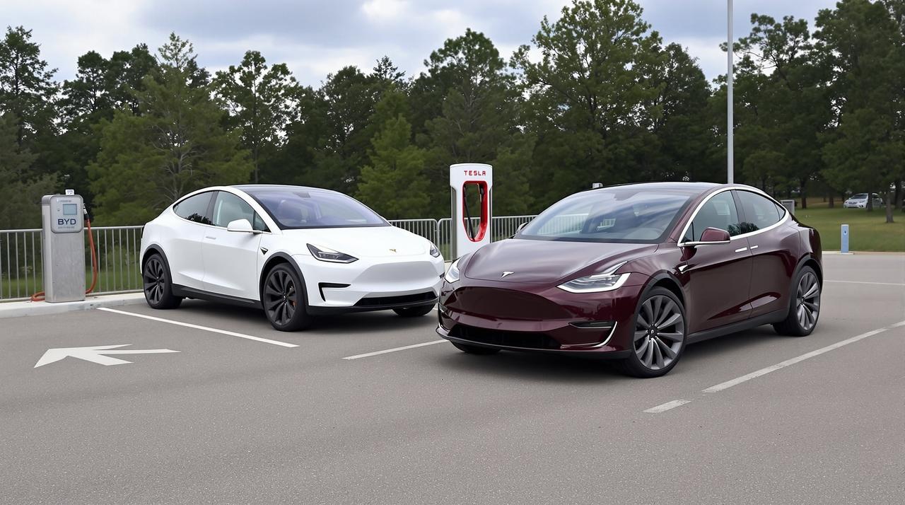 电动车续航测试!特斯拉 vs 比亚迪,谁更强?